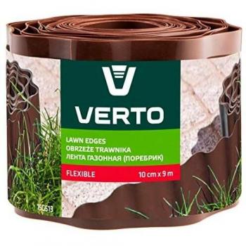 Brown Garden Fence Tape Verto (15G513), 10cm x 9m