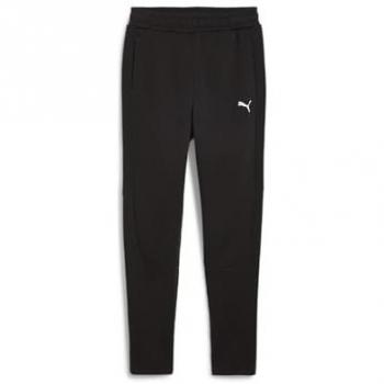 Pantalón casual Puma Evostripe para mujer, color negro, talla XS, de punto