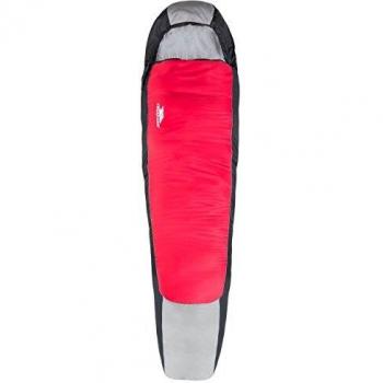 Trespass Micron Lightweight Summer Sleeping Bag Red with Two-Way Zip 220cm x 80cm x 50cm