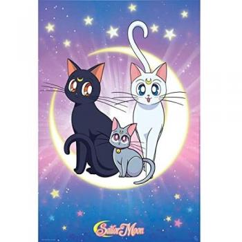 Póster Sailor Moon - Luna, Artemis & Diana 91.5x61 cm