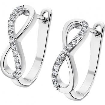 Pendientes Lotus Silver Infinito LP1872-4/1 de Plata con Circonita para Mujer