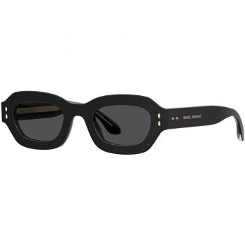 Isabel Marant Irregular Shape Black Sunglasses IM 0052/S Unisex, Size 49 MM