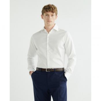 Rushmore Camisa de Hombre Non Iron - Camisa de algodón, resistente a arrugas, ajuste regular, cuello clásico, manga larga