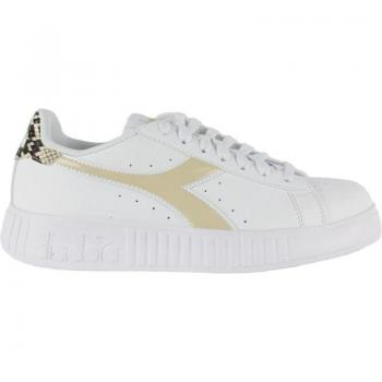 Zapatillas Deportivas Mujer Diadora Step P Doble Piel C20006 Blanco-Beige