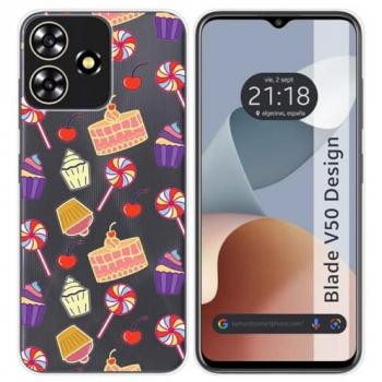 Funda de Silicona para Zte Blade V50 Design 4G con Diseño de Dulces 01