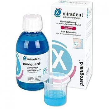 Enjuague Bucal Miradent Paroguard CHX 0,20% con Fluoruro 200ml