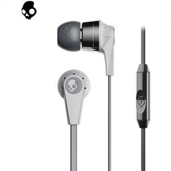 Skullcandy S2IKY-K610 Ink'D 2.0 - Auriculares internos con micrófono, Gris/Cromo