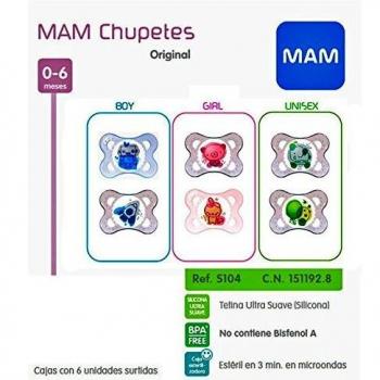 MAM - MAM CHUP ORIGI SILICONA0-6M 2U