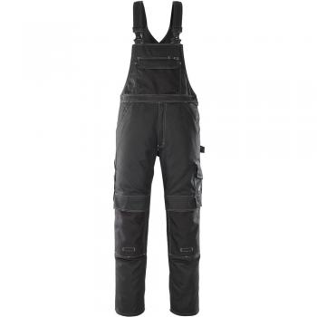 Pantalón de Trabajo Latzhose Orense con Rodilleras Hardwear, Talla C60, Color Negro, Modelo 08269