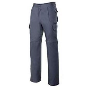 Pantalón industrial desmontable multibolsillos Gris Talla 50 Serie 346