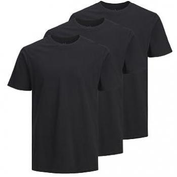 Camiseta Jack & Jones de Manga Corta Cuello Redondo - Paquete de 3 Unidades - Color Negro - Talla L