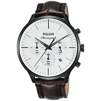 Pulsar Business Reloj para Hombre Analógico de Cuarzo con Brazalete de Piel de Vaca PT3895X1