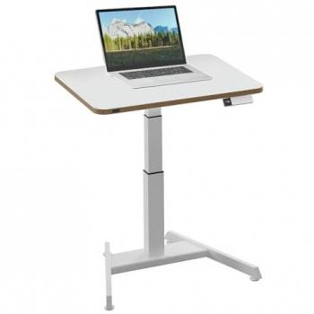 Escritorio eléctrico regulable en altura Leitz Ergo compacto 80 x 60 cm blanco, con función de memoria y puertos USB