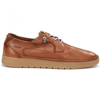Zapatos de cordones para hombre de piel en color marrón de la marca Fluchos
