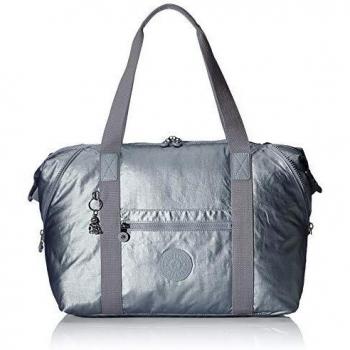Kipling ART M - Bolsa de tela y de playa, 26 liters, Gris
