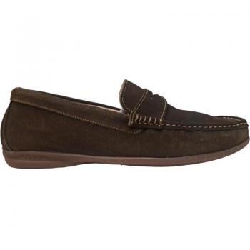 Mocasines RIVERTY Guica de Cuero Genuino con Detalle de Antifaz para Hombre en color Verde