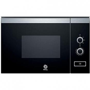 Balay 3CP4002X0 - Microondas Integrable, Capacidad 20L, Cristal Negro Inox