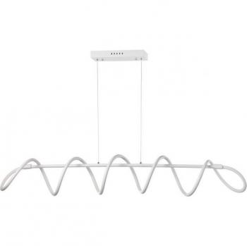 Lámpara colgante LED Aluminio Blanco, diseño moderno, tecnología LED integrada, color blanco, material de aluminio, ideal para iluminación de espacios contemporáneos