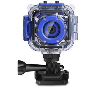 PROGRACE Kids Camera Waterproof Children Camcorder Christmas Boy Toy Gift Birthday Kids Video Camera Underwater Digital Sport Action Camera for Toddler Bike Helmet Age 4 5 6 7 8 9 10 11 12 years old