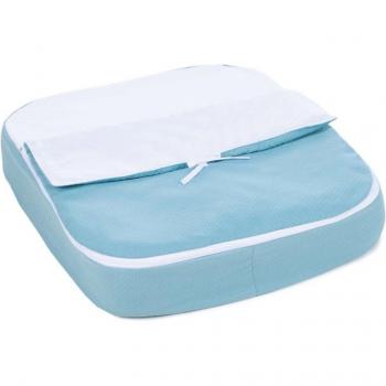 Saco nórdico con relleno Alondra para minicuna Crea verde agua, ajustable, 60x80 cm