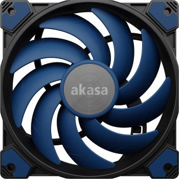 Akasa Alucia SC 140mm Premium PWM Fan - Black & Blue, Silent Cooling Performance