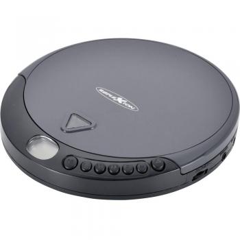 Reproductor de CD portátil Reflexion PCD-400, compatible con CD, CD-R y CD-RW, incluye auriculares, color negro