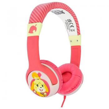 OTL Technologies Animal Crossing Isabelle Auriculares Infantiles con Limitador de Volumen para Consolas, Tablet, Móvil y PC