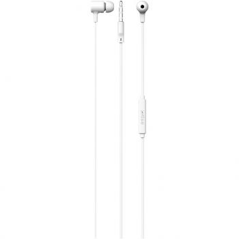 Auriculares In Ear Ryght Niyo con cable, estéreo, color blanco y control de volumen