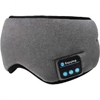 Auriculares Inalámbricos Bluetooth con Máscara de Ojos para Dormir, Diadema Suave y Elástica, Cómodos para Escuchar Música