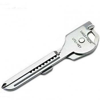 Multiherramienta con forma de llave, 6 en 1, multifunción y portátil, para ponerlo en tu llavero y llevar de camping o senderismo