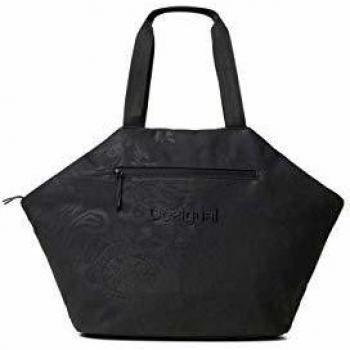 Desigual Shopping Bag Ethnic Negra Talla Única negro