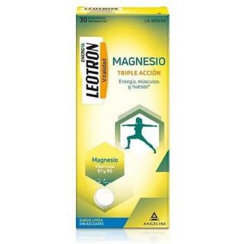 Leotron Triple Action Effervescent Magnesium Lemon Flavor 36 Tablets