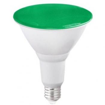 Bombilla LED PAR38 15W E27 Verde IP65