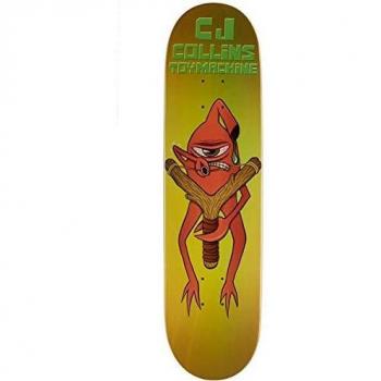 Tabla de skate Toy Machine CJ Collins Sling Shot 8.0 verde, marrón y naranja