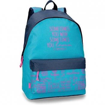 MOCHILA ADAP.42CM.SMILE AZUL