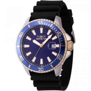 Reloj de Pulsera Invicta Pro Diver 46133 Hombre - Correa Negra, Esfera de Latón Azul