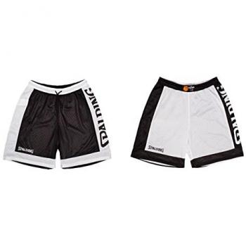 Pantalones Cortos Reversibles Spalding Unisex Negro/Blanco