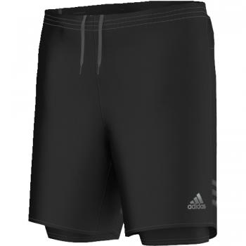 adidas Rs Dual Sho M - Pantalón corto para hombre, color negro, talla L