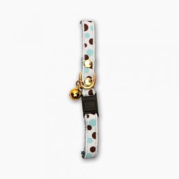 Catit Collar Breakaway Remache Dorado Lunares