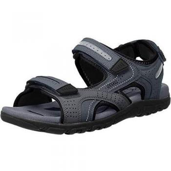 Geox Men Uomo Strada D Open Toe Sandals, Grey