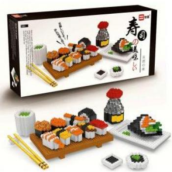 Mini Bloques de Construcción Wise Hawk - Sushi Set Comida, 2341