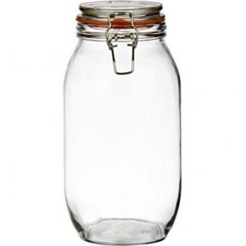 Bote de conservas de vidrio con clip 2L - Vogue