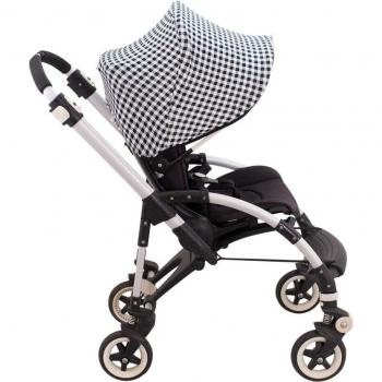Capota Jyoko para silla de paseo Bugaboo Bee 3, compatible, diseño Vichy