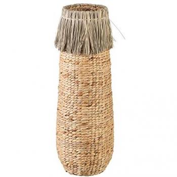 Jarrón 23 x 23 x 82 cm de Fibra Natural
