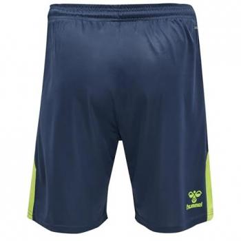 Hummel Pantalones Cortos Lead Trainer - Pantalones cortos deportivos para niños, material ligero y transpirable, diseño cómodo para entrenamiento, cintura elástica con cordón ajustable, logotipo de Hummel en la pierna