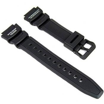 Casio Correa de Reloj Resin Band negro para SGW-400H SGW-300H