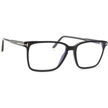 Tom Ford FT5696-B 001 Fashion Eyeglasses Black Frame for Men, Size: 54 MM