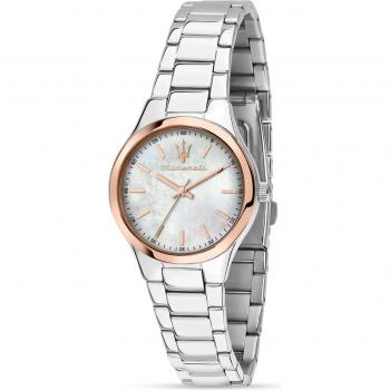Maserati Attrazione Women's Quartz Watch R8853151503 with Stainless Steel and Mother of Pearl Dial