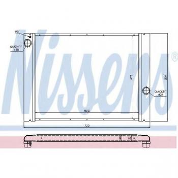 Radiador de refrigeración del motor NISSENS 60764