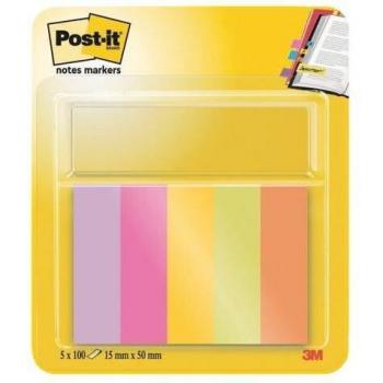 Bloc de notas adhesivas Post-it Mininotas Energetic Colour 15 x 50 mm